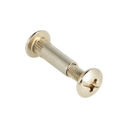 Samleskrue 2 Dele M6, 25-33mm - Forniklet