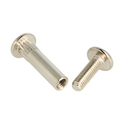 Samleskrue 2 Dele M6, 31-45mm - Forniklet