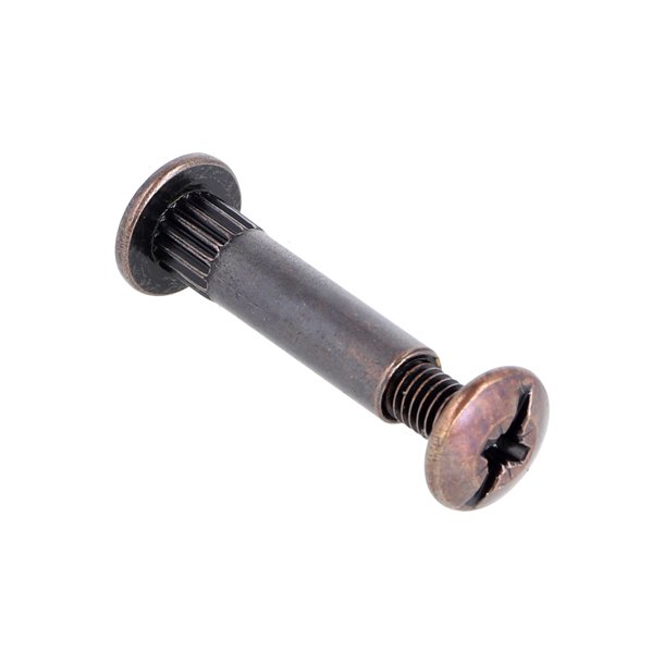 Samleskrue 2 Dele M6, 31-39mm - Bronzeret