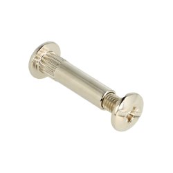 Samleskrue 2 Dele M6, 31-39mm - Forniklet