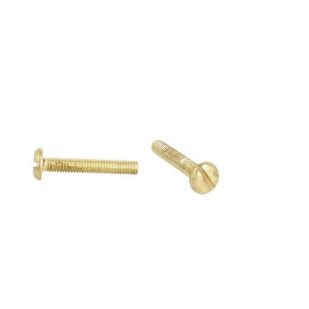 Samleskrue Messing M6x40mm - Lige K�rv - DIN 85