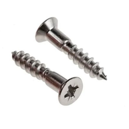 Tr�skrue Rustfri A2 - 3.5x50mm - Kryds K�rv - DIN 7997