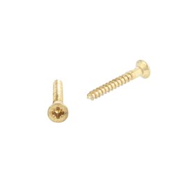 Trskrue Messing 4.0x30mm - Kryds Krv - DIN 7997