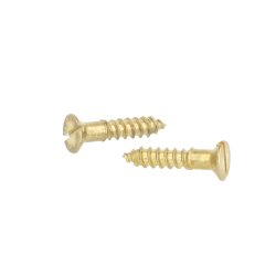 Trskrue Messing 5.0x25mm - Lige Krv - DIN 97