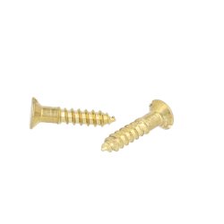 Trskrue Messing 5.0x25mm - Lige Krv - DIN 97