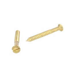 Trskrue Messing 5.0x50mm - Lige Krv - DIN 97