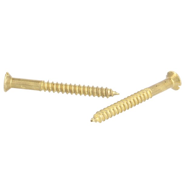 Trskrue Messing 5.0x50mm - Lige Krv - DIN 97