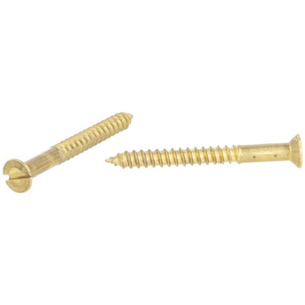 Tr�skrue Messing 5.0x50mm - Lige K�rv - DIN 97