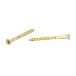 Trskrue Messing 5.0x60mm - Kryds Krv - DIN 7997