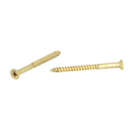 Tr�skrue Messing 5.0x60mm - Kryds K�rv - DIN 7997