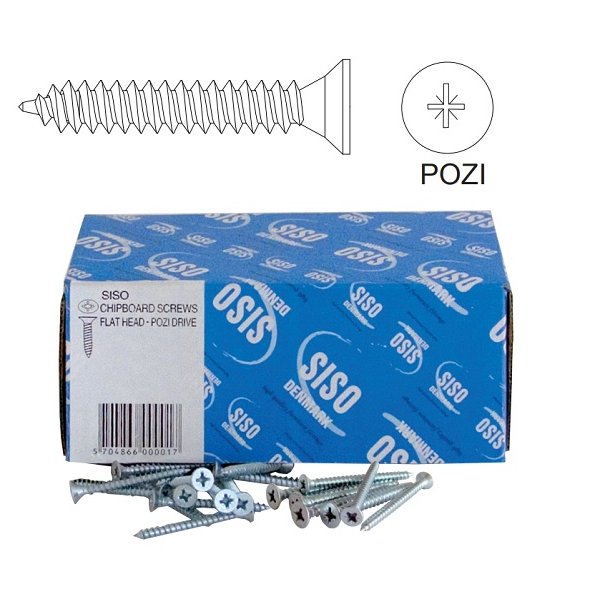 Spnpladeskrue PZD - 4.5x60mm - Elforzinket