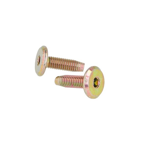 Samleskrue M6x20mm - Gulforzinket