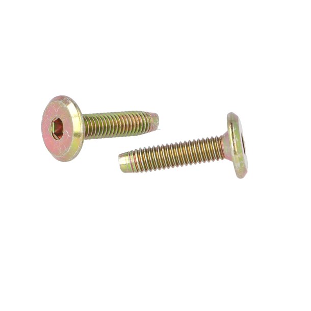 Samleskrue M6x25mm - Gulforzinket