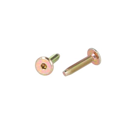 Samleskrue M6x30mm - Gulforzinket