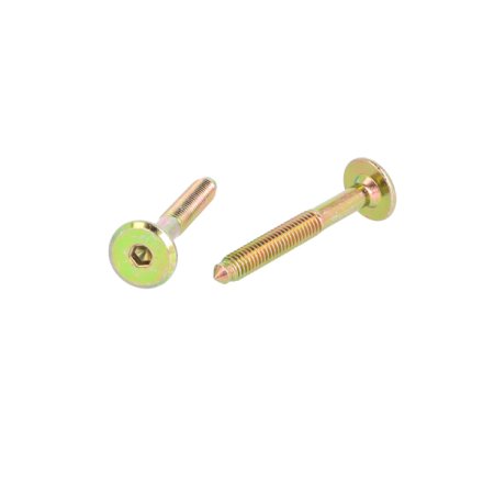Samleskrue M6x45mm - Gulforzinket