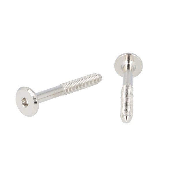 Samleskrue M6x50mm - Forniklet