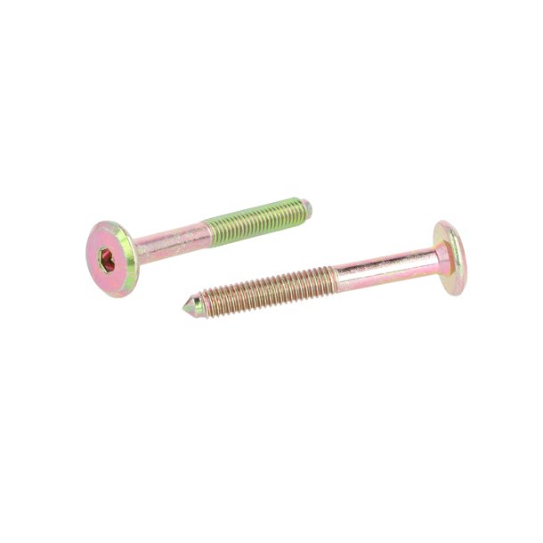 Samleskrue M6x50mm - Gulforzinket