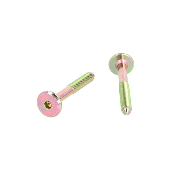 Samleskrue M6x50mm - Gulforzinket