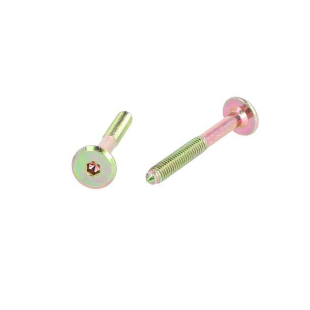 Samleskrue M6x50mm - Gulforzinket