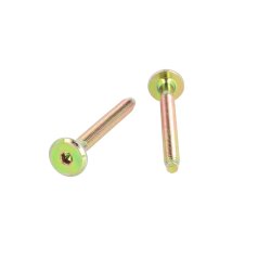 Samleskrue M6x50mm - Gulforzinket