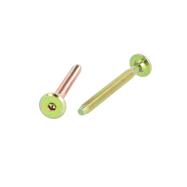 Samleskrue M6x50mm - Gulforzinket