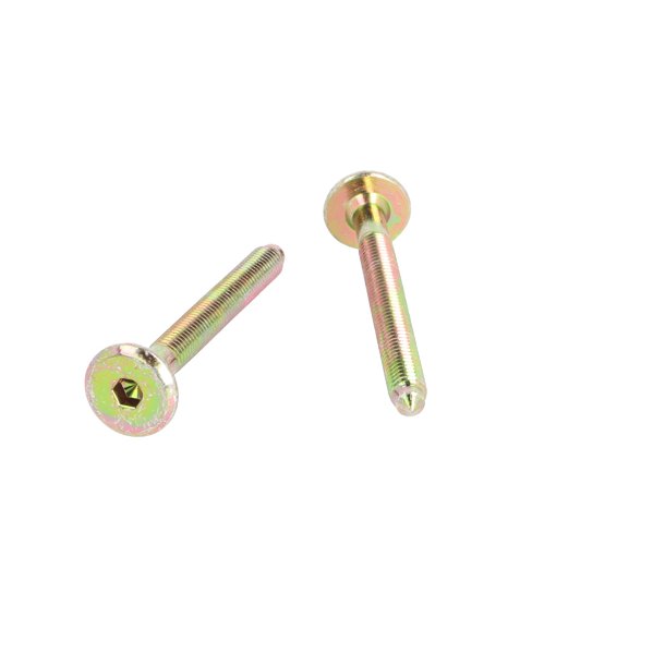 Samleskrue M6x60mm - Gulforzinket