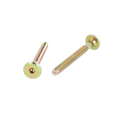 Samleskrue M6x60mm - Gulforzinket