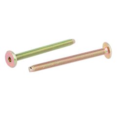 Samleskrue M6x70mm - Gulforzinket