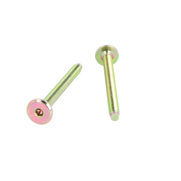 Samleskrue M6x70mm - Gulforzinket