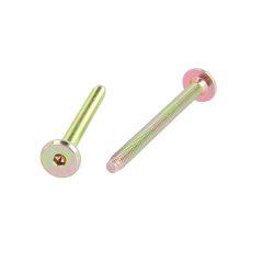 Samleskrue M6x70mm - Gulforzinket