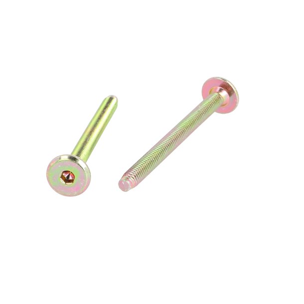 Samleskrue M6x70mm - Gulforzinket