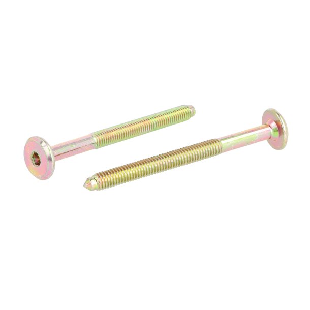 Samleskrue M6x70mm - Gulforzinket