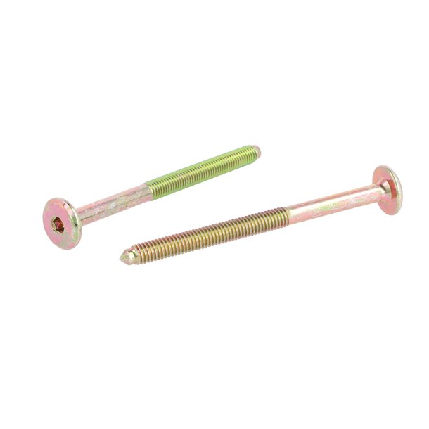 Samleskrue M6x80mm - Gulforzinket