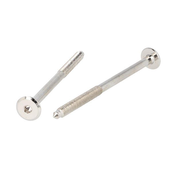 Samleskrue M6x90mm - Forniklet