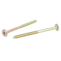 Samleskrue M6x90mm - Gulforzinket