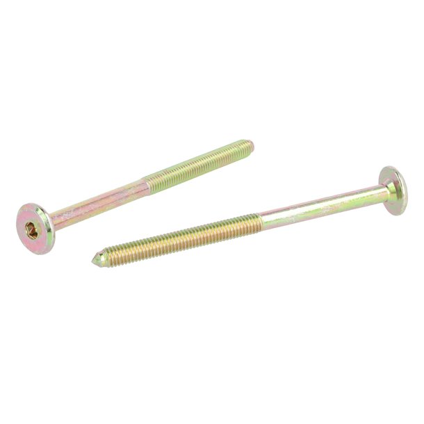 Samleskrue M6x90mm - Gulforzinket