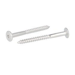 Samleskrue 6,3x70mm - Rustfri Stl (AISI  316)