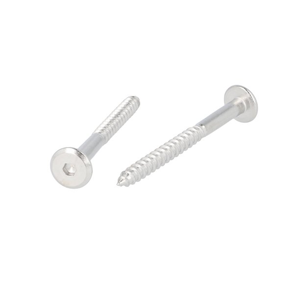 Samleskrue 6,3x70mm - Rustfri Stl (AISI  316)