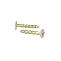 Samleskrue 6,3x40mm - Gulforzinket