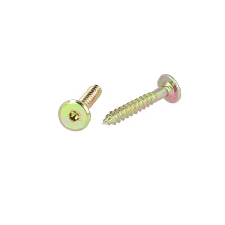 Samleskrue �6,3x40mm - Gulforzinket