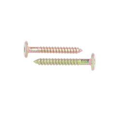 Samleskrue 6,3x50mm - Gulforzinket