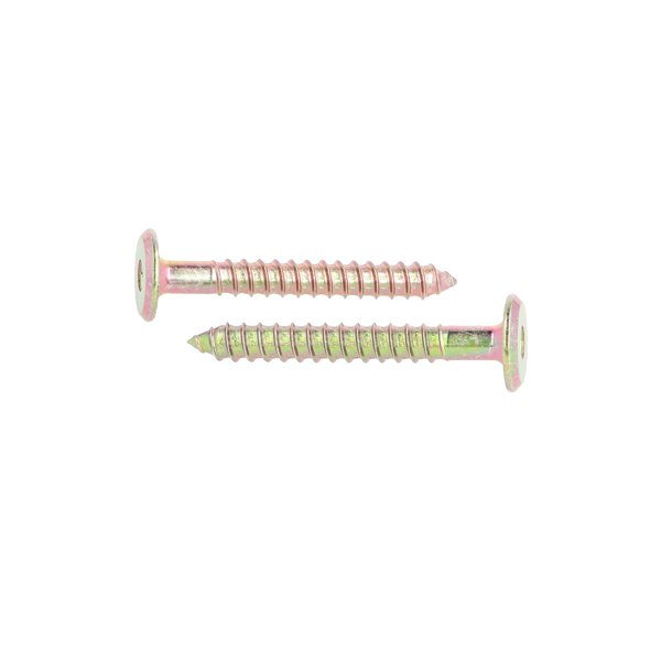 Samleskrue 6,3x50mm - Gulforzinket