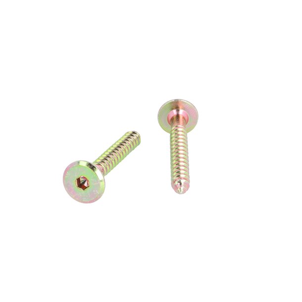 Samleskrue 6,3x50mm - Gulforzinket