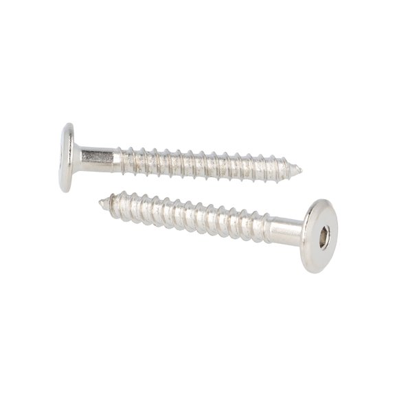 Samleskrue 6,3x50mm - Forniklet