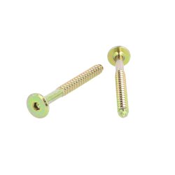 Samleskrue 6,3x70mm - Gulforzinket