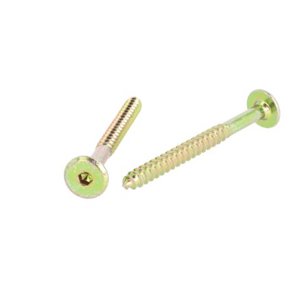 Samleskrue �6,3x70mm - Gulforzinket