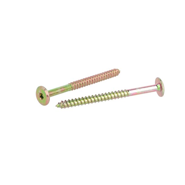 Samleskrue 6,3x80mm - Gulforzinket