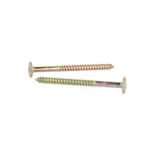 Samleskrue 6,3x80mm - Gulforzinket