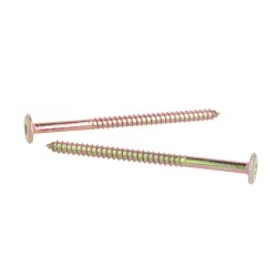 Samleskrue 6,3x100mm - Gulforzinket