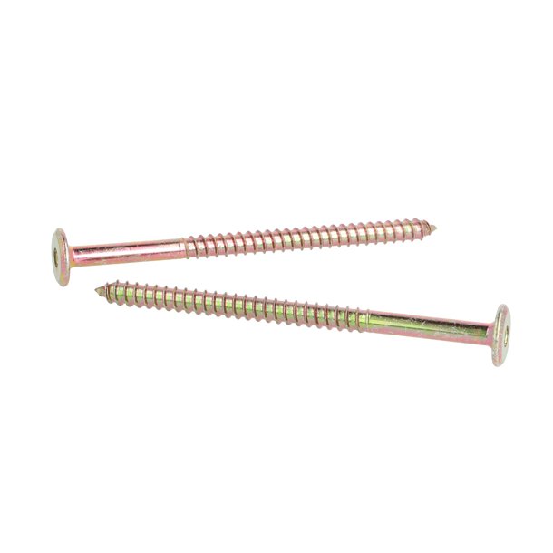 Samleskrue 6,3x100mm - Gulforzinket